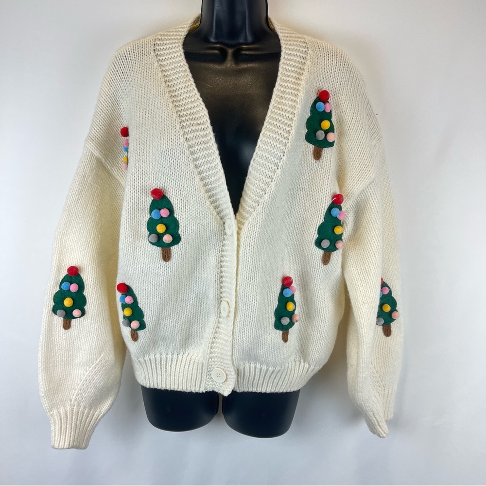 Luna Ivy Christmas Tree Cardigan